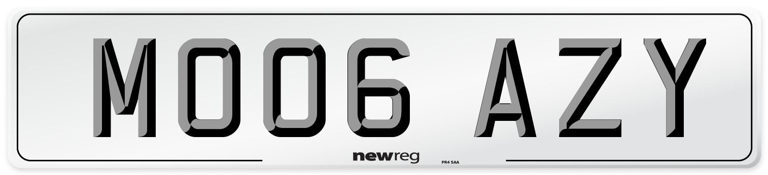 MO06 AZY Number Plate from New Reg